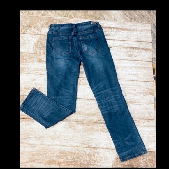 KIDPIK Jeans | Distressed & Reinforced Knees | Youth Girls | Size 8 - Picture 4 of 7